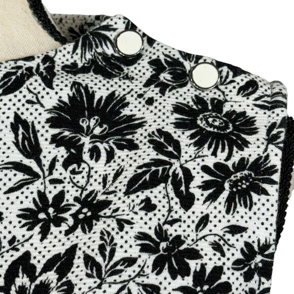 Talbots Petite Large Top Floral Stretch High-Neck Sleeveless Textured Multicolor - Picture 2 of 6